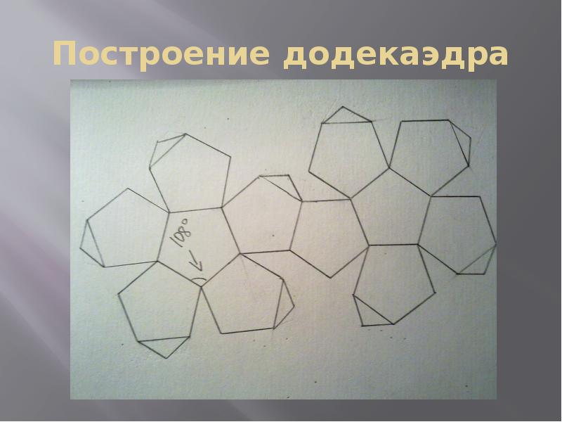 Фигура додекаэдр из бумаги схема