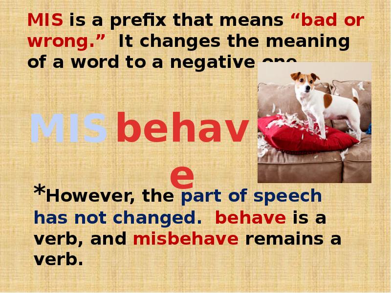 Prefixes and Suffixes