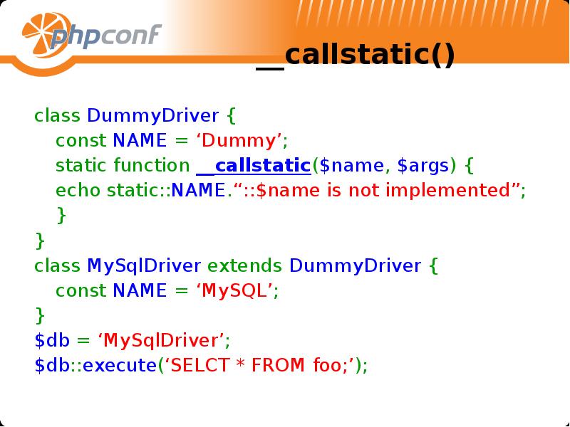 Static Dummy. Not implemented. Const = [ { name:'Salom' } ]. Statics for Dummies.