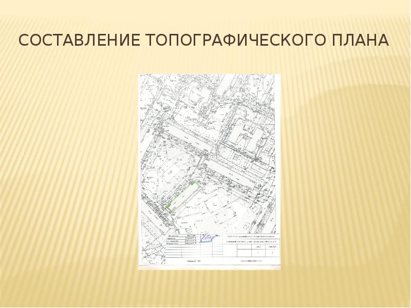 Топографический план москвы