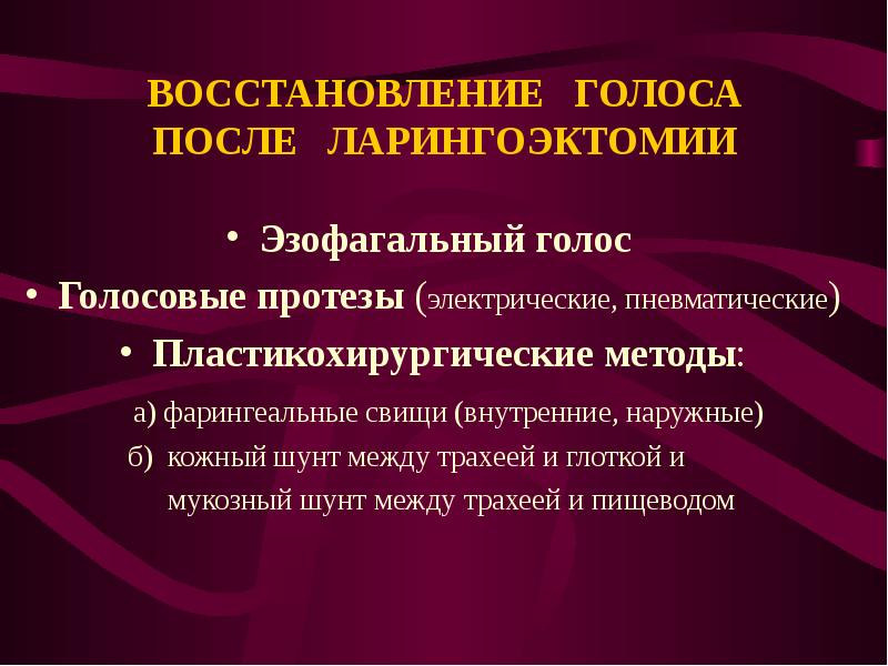 Нормальным голосом. Ларингэктомия восстановление голоса. Методики восстановления голоса после ларингэктомии. Упражнения для восстановления голоса.