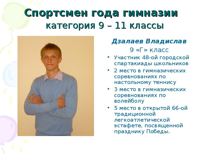 Участник класс. Спортсмен года презентация. Визитка спортсмена на ученик года. Презентация на ученик года со спортом. Самопрезентации спортсменов.