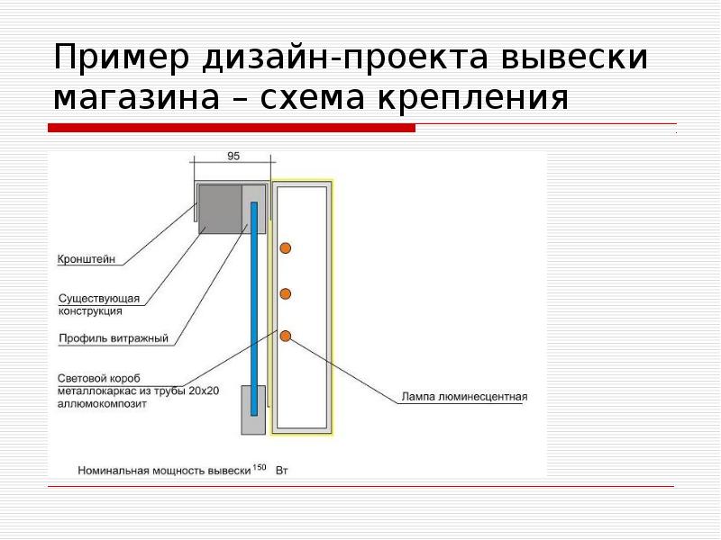 Электрическая схема подключения вывески