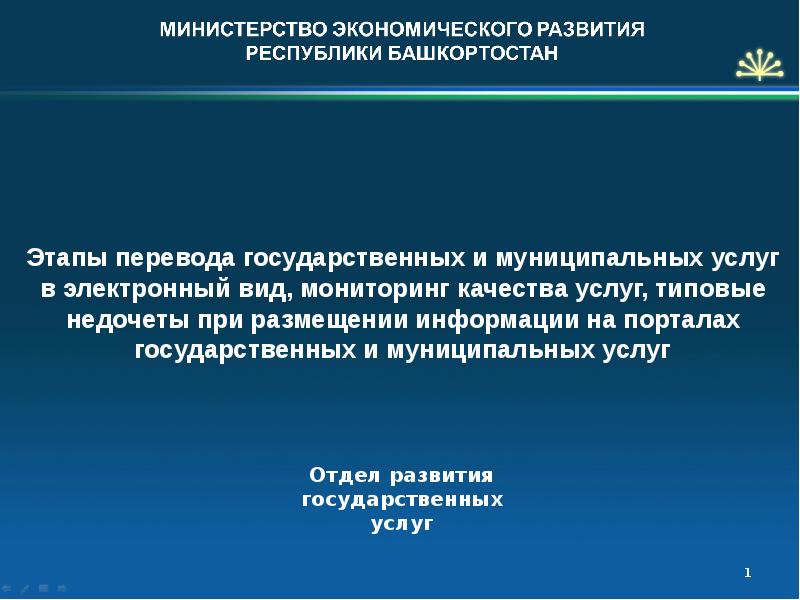 Электронные муниципальные услуги презентация