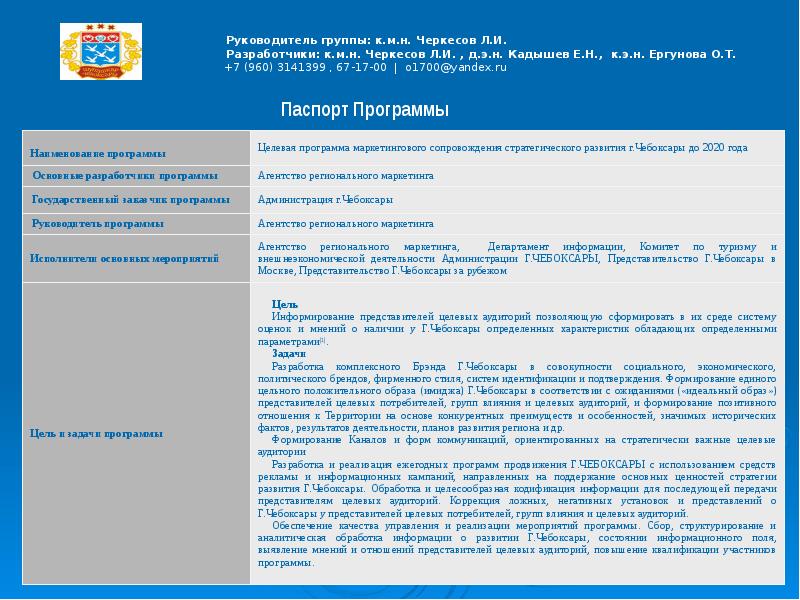 Паспорт федерального проекта