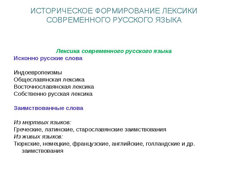 Иноязычная лексика засорение или обогащение современного русского языка презентация