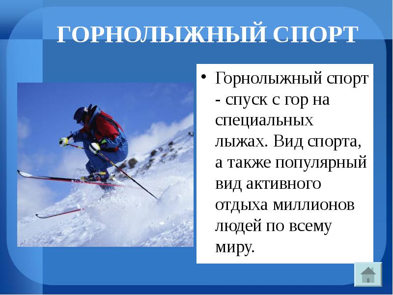 Зимние виды спорта