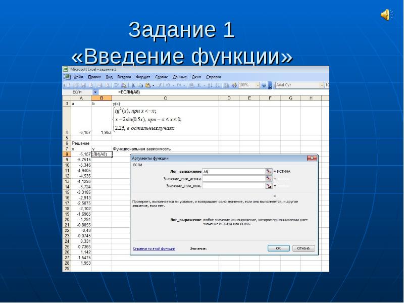 Параметры функции ввода. Функции введения.