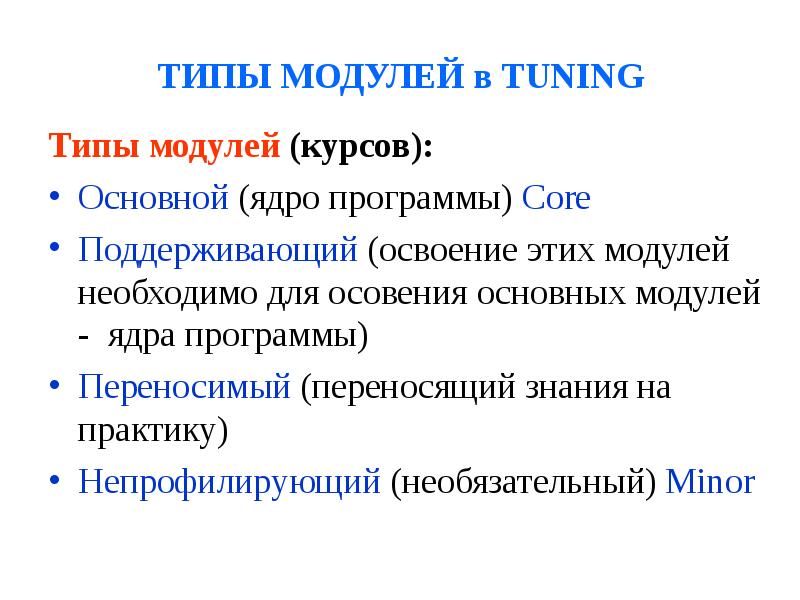 Тип модуль