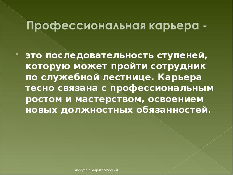 Проект на тему моя профессиональная карьера 8 класс технология