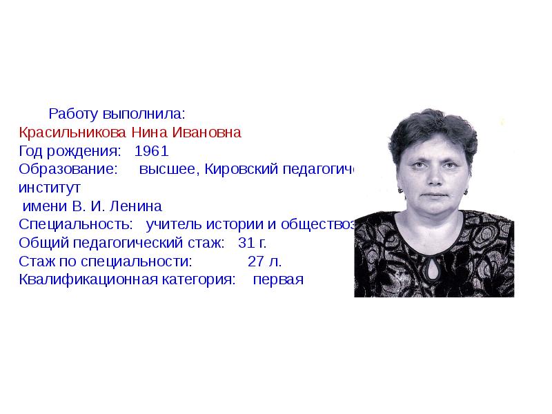 Года рождения родилась. Красильникова Нина Ивановна. Гордополова Нина Ивановна. Козодаева Нина Ивановна. Мильдер Нина Ивановна.