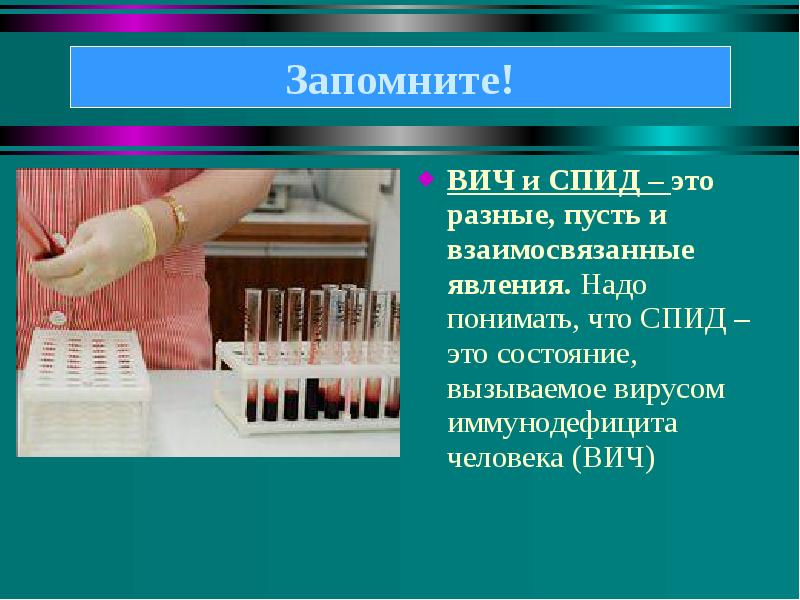 Понятие о вич инфекции и спиде презентация