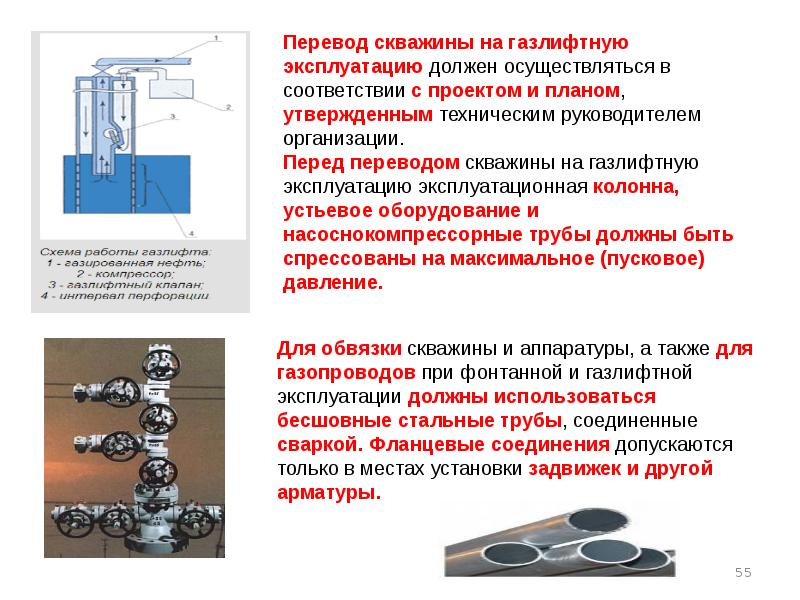 Кем утверждается проект и план перевода скважины на газлифтную