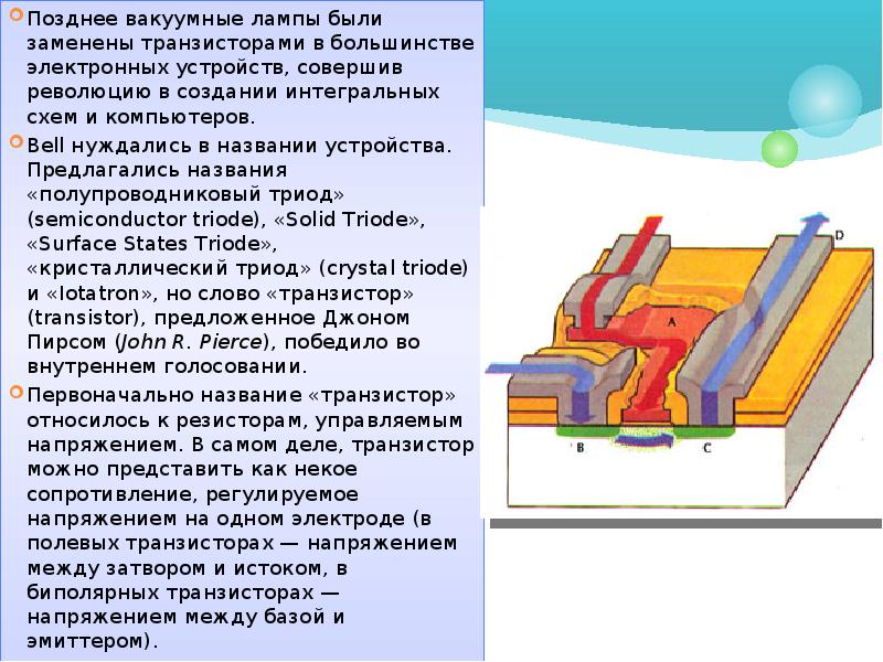 Технология изготовления транзисторов презентация