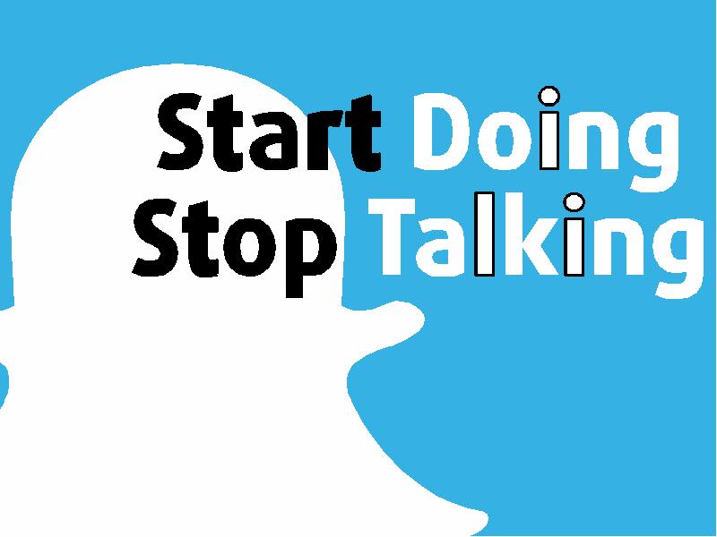 Start doing something. Start talking. Start doing. Start to start doing. Start doing start to do.