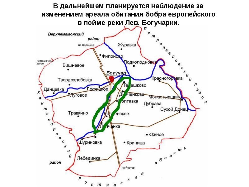 Верхнемамонский район карта