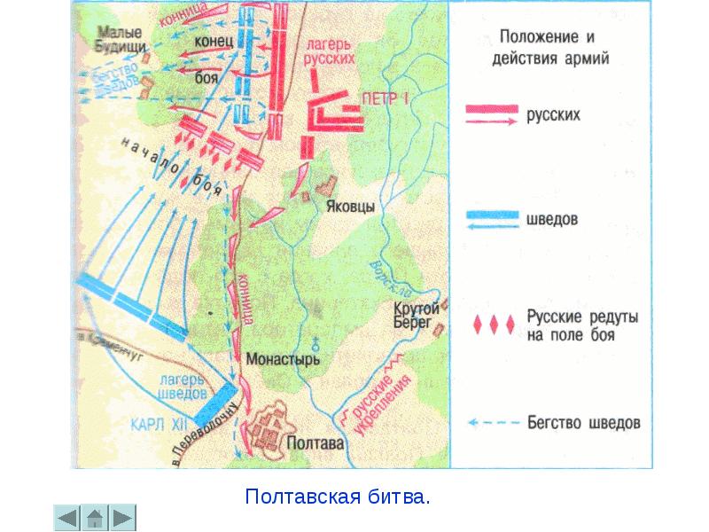 Путь шведов до полтавы карта