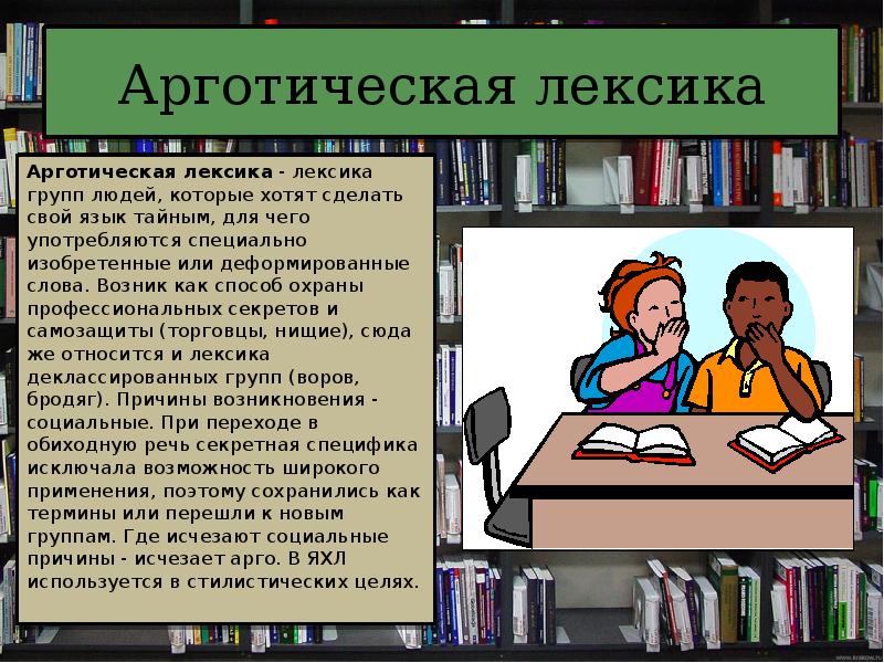 Стилистическое использование профессиональной и терминологической лексики в литературе проект