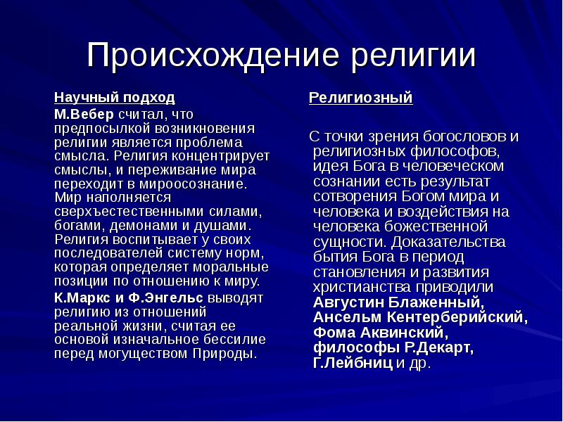 Появление религии. Зарождение религии. Факторы возникновения религии. Возникновение религий мира.