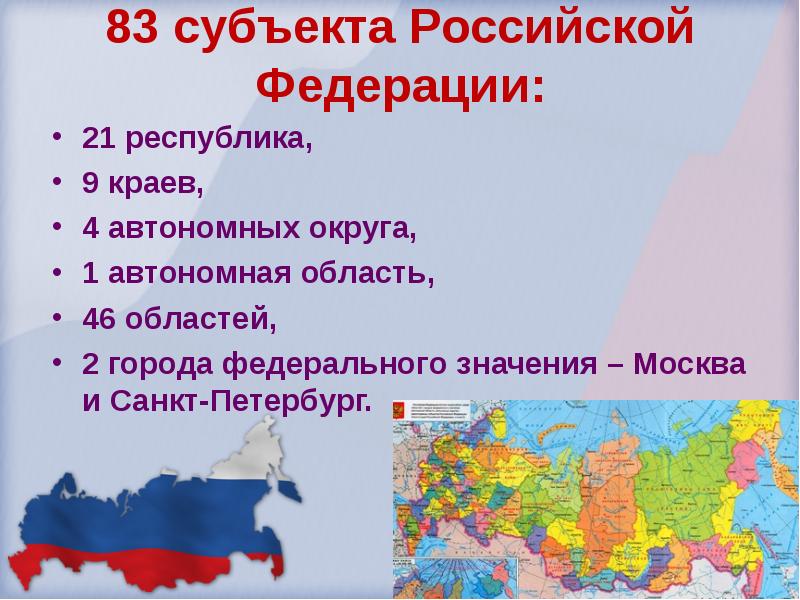 Презентация по окружающему миру 3 класс российская федерация