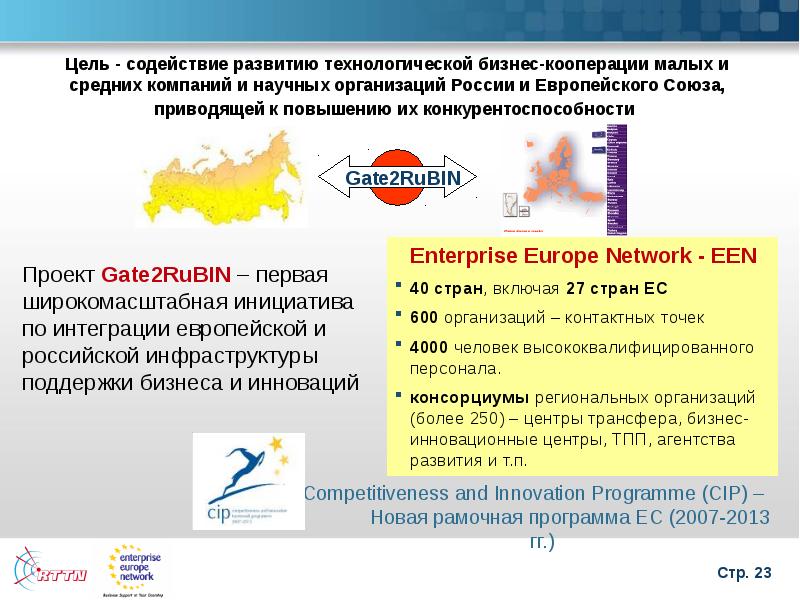 Международные результаты. В целях развития кооперации. Кооперация малых предприятий. Электронная бизнес кооперация. Союз поддержки и развития технологических компаний.