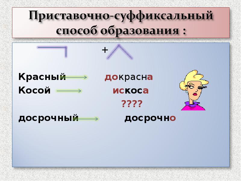 Приставочно суффиксальные слова. Приставочно-суффиксальный способ. Приставочно суффиксальный способ образования. Приставочно-суффиксальный способ образования слов. Приставочный приставочно суффиксальный.