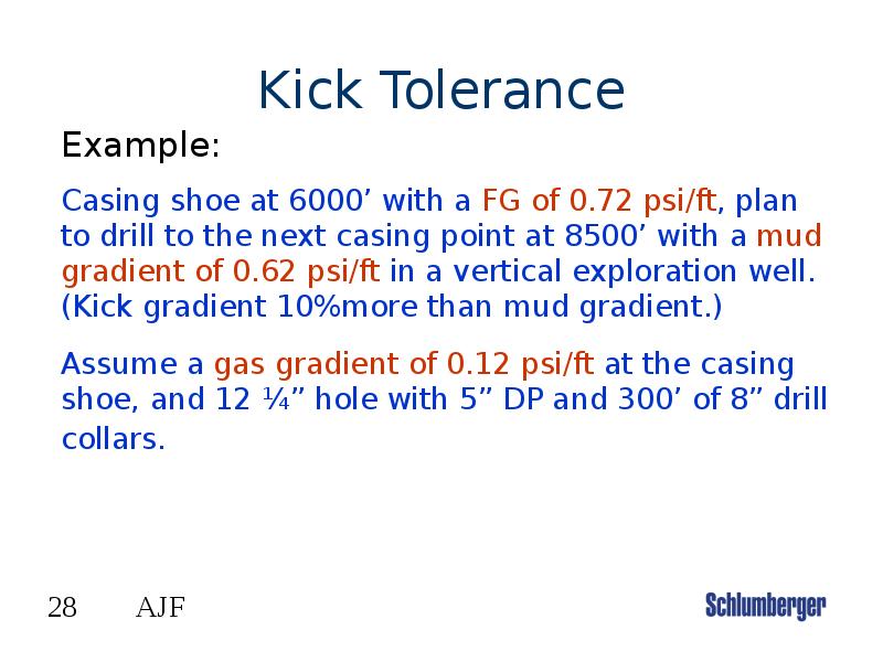 Kick Tolerance Kick Tolerance