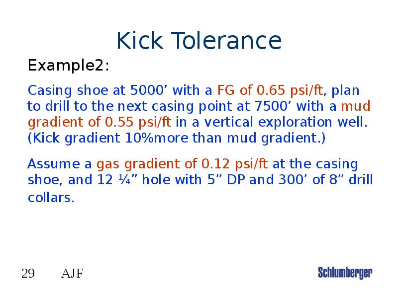 Kick Tolerance Kick Tolerance