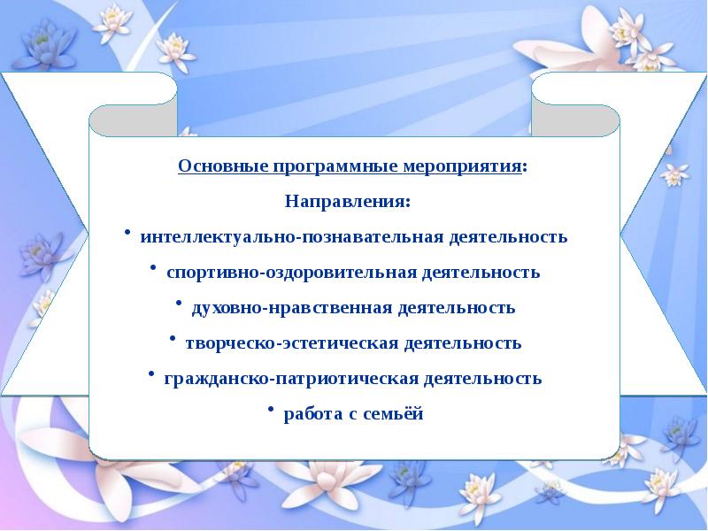 Интеллектуальное направление программы. Интеллектуальное направление мероприятия.