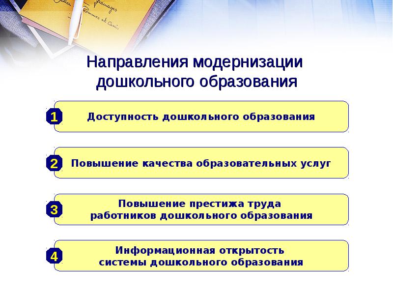 Направления развития образования. Основные направления развития дошкольного образования. Направление системы дошкольного образования. Модернизация системы дошкольного образования. Приоритетные направления развития дошкольного образования.