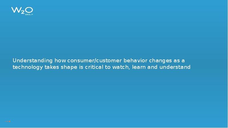 Understanding how consumer/customer behavior changes as a technology takes shape is Understanding how consumer/customer behavior changes as a technology takes shape is