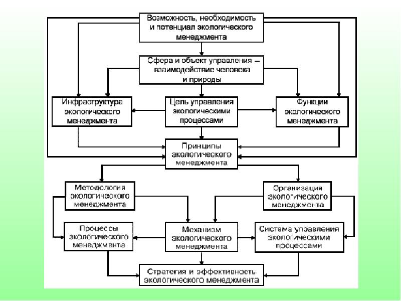 Возможность необходимость. Концепция экологического менеджмента. Схема внедрения системы экологического менеджмента на предприятии. Процессы в системе экологического менеджмента. Схема взаимодействия процессов системы экологического менеджмента.