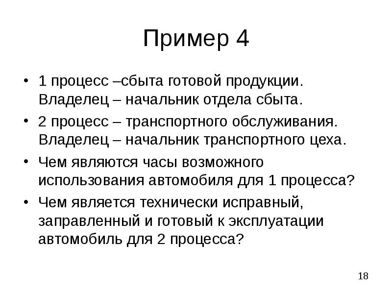 Отдел сбыта готовой продукции. Владелец (руководитель) процесса.