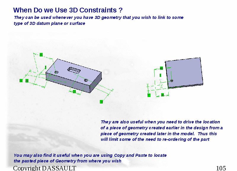 When Do we Use 3D Constraints ?