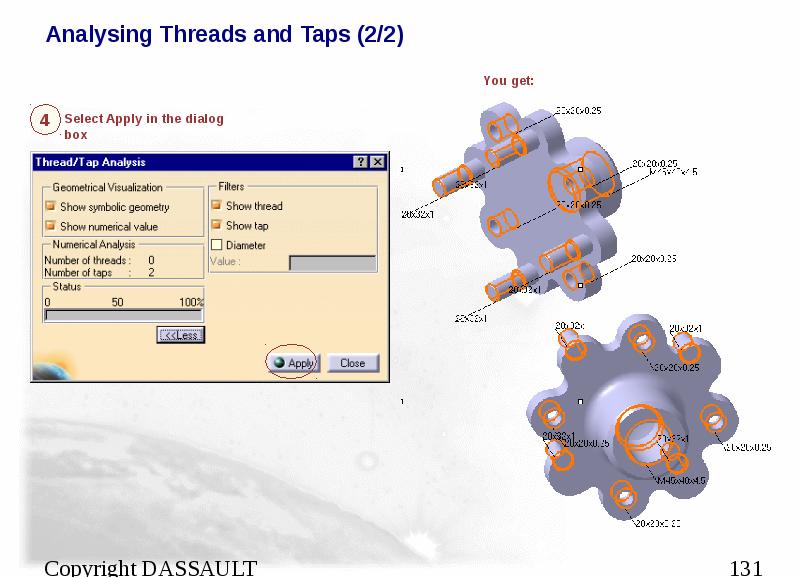 Analysing Threads and Taps (2/2)