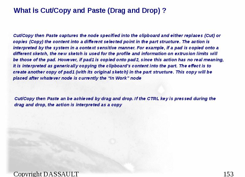 What is Cut/Copy and Paste (Drag and Drop) ?