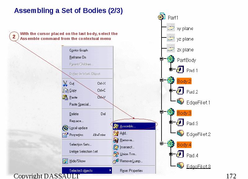 Assembling a Set of Bodies (2/3)