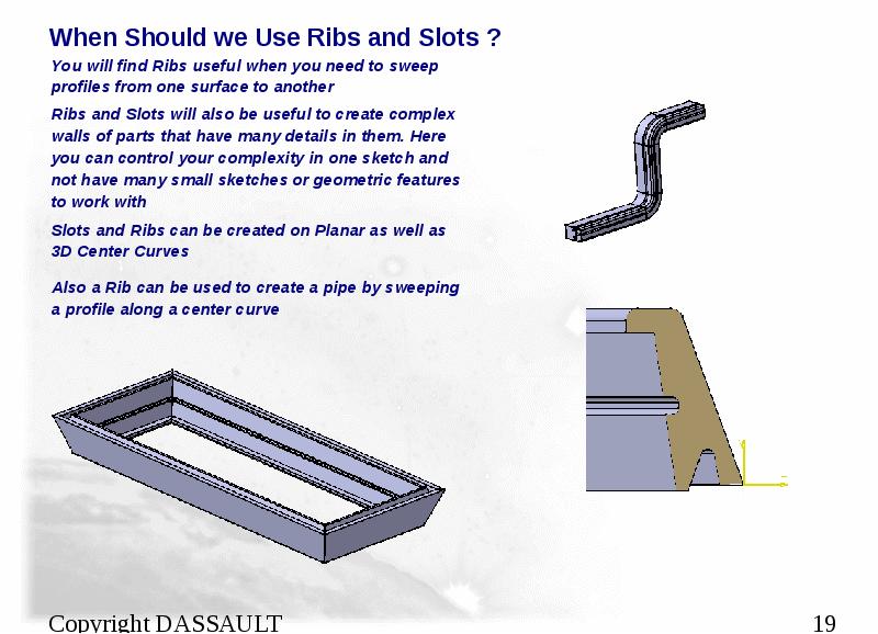 When Should we Use Ribs and Slots ?