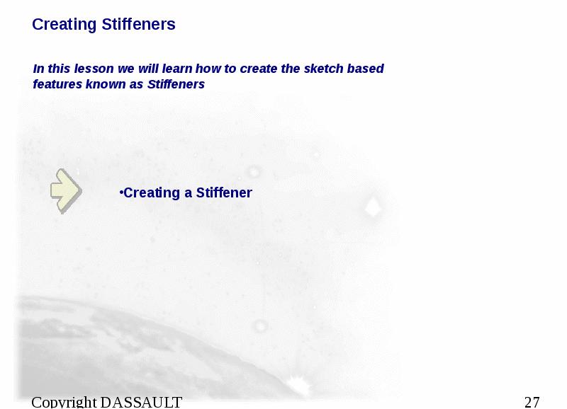 Creating Stiffeners