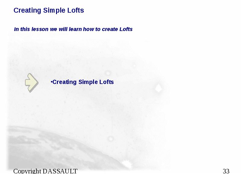 Creating Simple Lofts