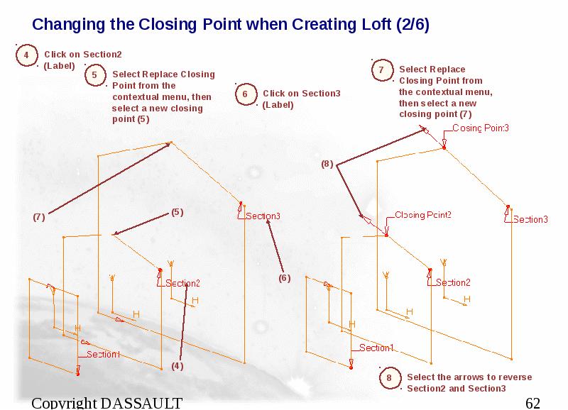 Changing the Closing Point when Creating Loft (2/6)