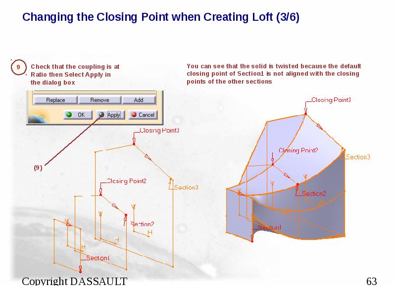Changing the Closing Point when Creating Loft (3/6)