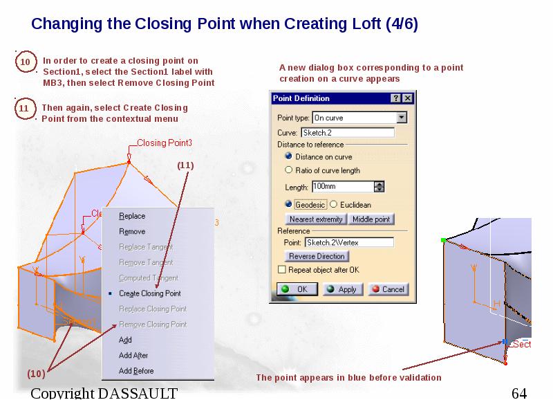 Changing the Closing Point when Creating Loft (4/6)
