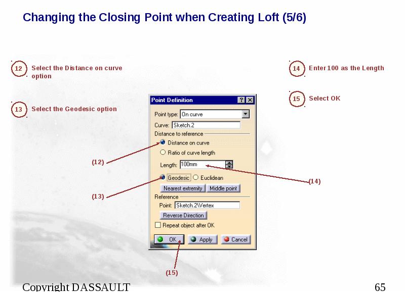 Changing the Closing Point when Creating Loft (5/6)