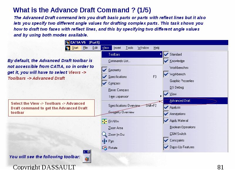 What is the Advance Draft Command ? (1/5)