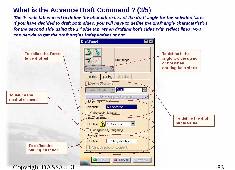 What is the Advance Draft Command ? (3/5)