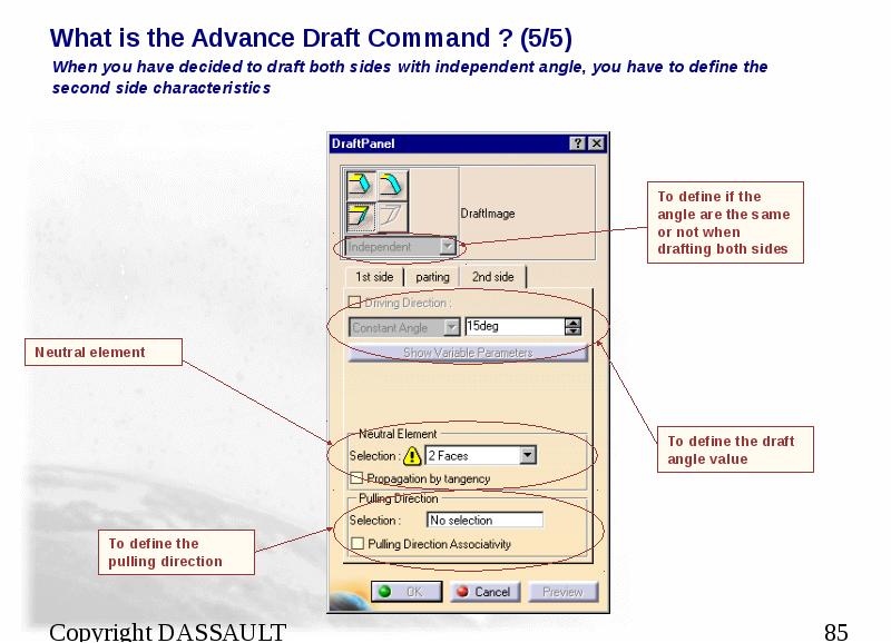 What is the Advance Draft Command ? (5/5)