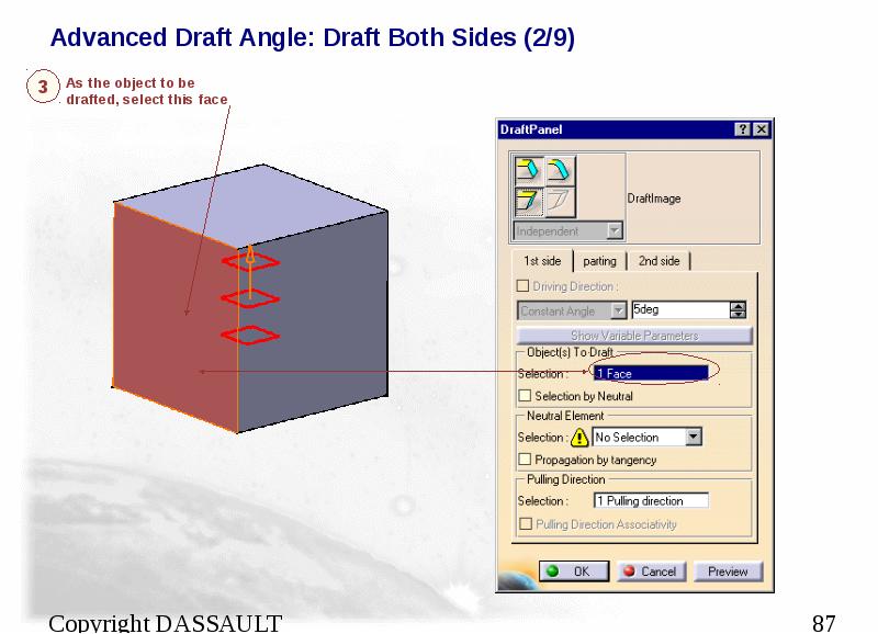 Advanced Draft Angle: Draft Both Sides (2/9)