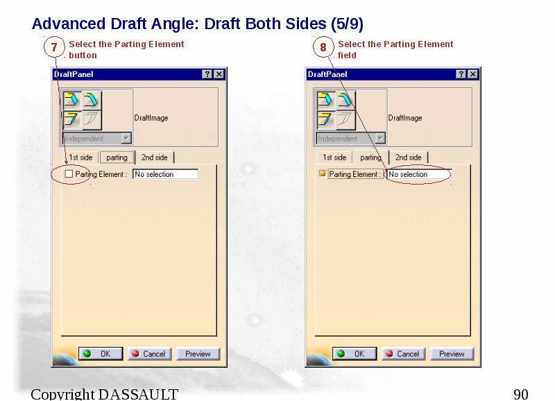 Advanced Draft Angle: Draft Both Sides (5/9)