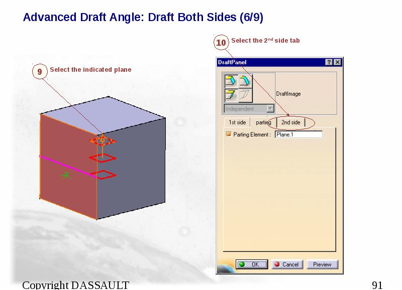 Advanced Draft Angle: Draft Both Sides (6/9)